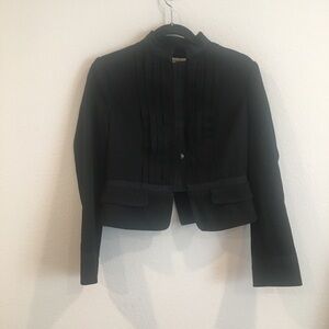 See by Chloe black military style snap front jacket size US 10